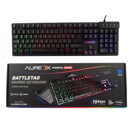 Teclado Gamer Aureox Battletag Gaming GK400
