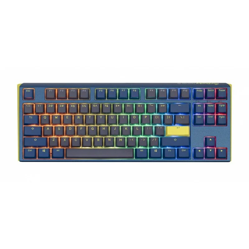 TECLADO GAMER MECÁNICO DUCKY ONE 3 TKL DAYBREAK SF BLUE RGB SWITCH BLUE