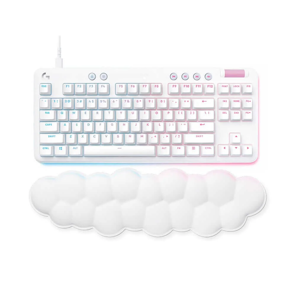 TECLADO GAMER MECÁNICO LOGITECH G713 AURORA WHITE MECH RGB