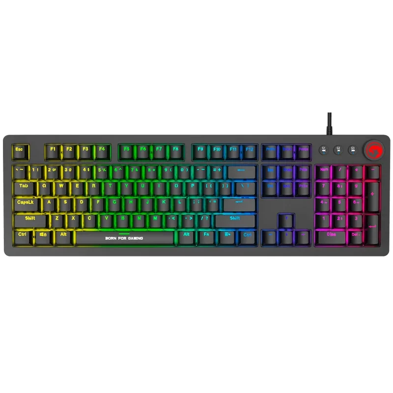 TECLADO GAMER MECANICO MARVO KG917 RGB BLUE SWITCH
