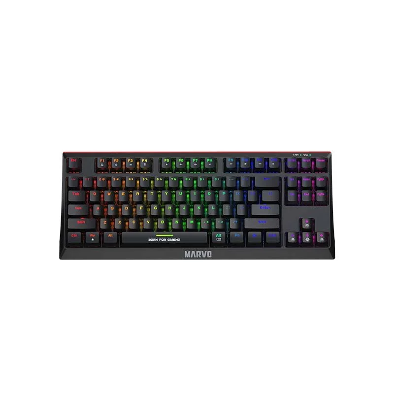 TECLADO GAMER MECANICO MARVO KG953 SWITCH BLUE ESP USB TIPO C