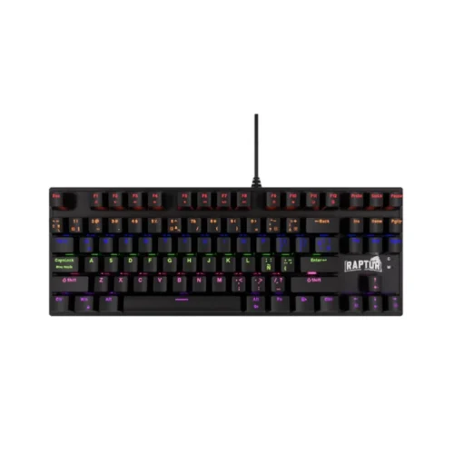 Teclado Gamer Mecánico Raptor Fireclaw M87 Retroiluminado Switch Red Outemu
