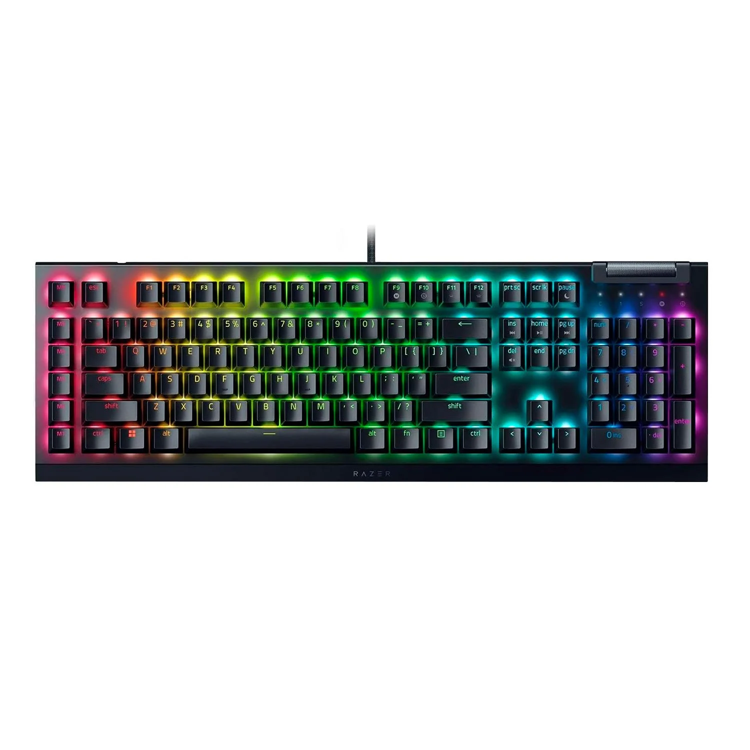 TECLADO GAMER MECÁNICO RAZER BLACKWIDOW V4 X YELLOW SWITCH ESP RGB