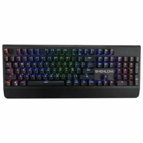 Teclado Gamer Mecánico Shenlong MK9600SB-105 RGB Blue Switch ESP