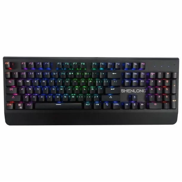 TECLADO GAMER MECÁNICO SHENLONG MK9600SB-105 RGB BLUE SWITCH ESP