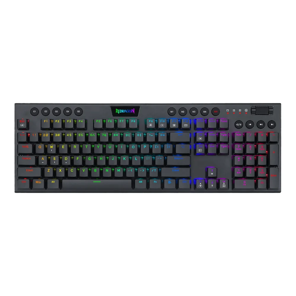 Teclado Gamer Redragon Horus FS Wireless Red Switch
