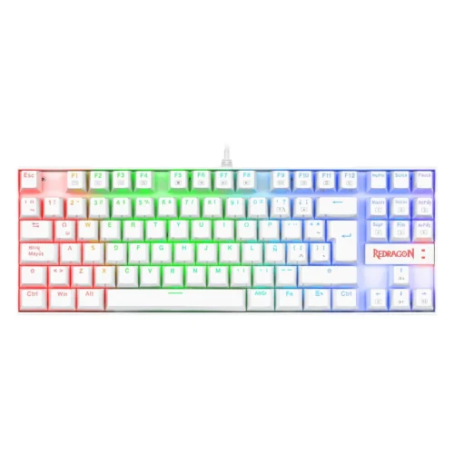 Teclado Gamer Redragon Kumara 2 Rainbow Blanco K552 ESP