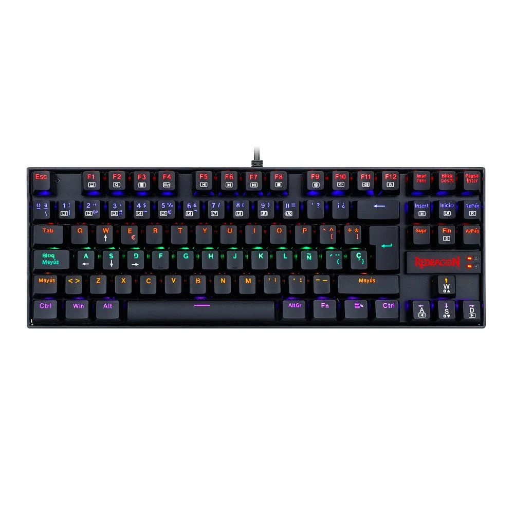 Teclado Gamer Redragon Kumara 2 Rainbow K552 ESP