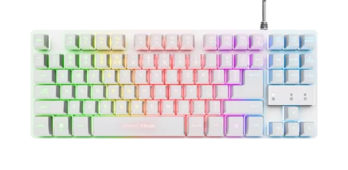Teclado Gamer Trust Thado TKL White GXT 833W ES