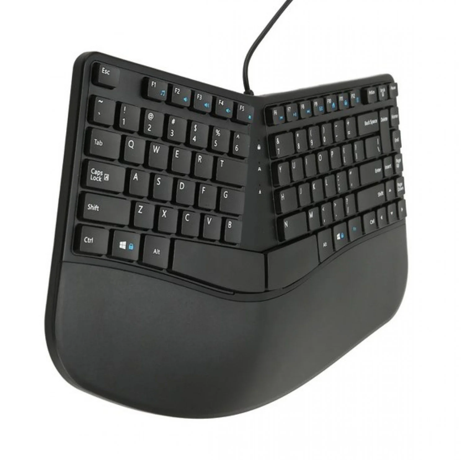 TECLADO GENIUS CURVO ERGONÓMICO KB-700 BLACK