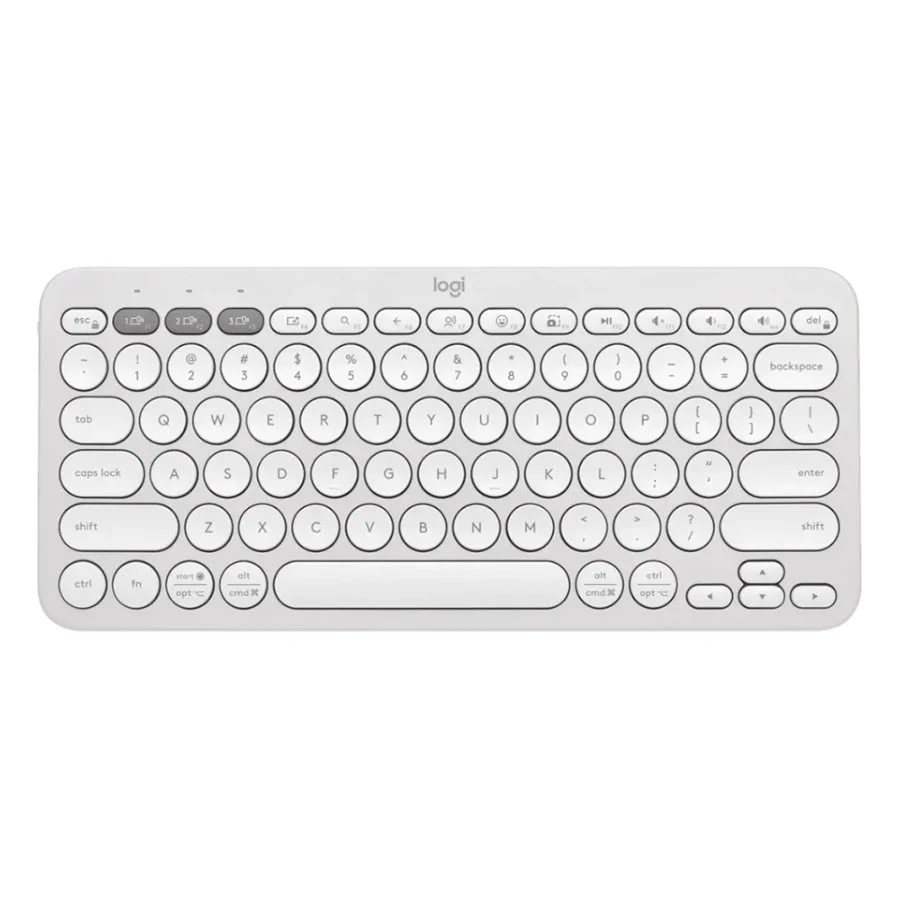 TECLADO LOGITECH BLUETOOTH K380S PEBBLE WHITE