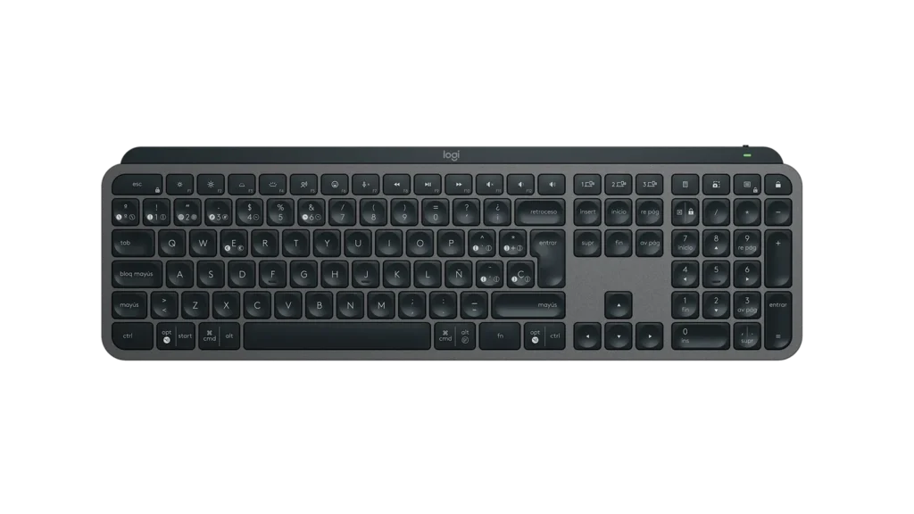 Teclado Logitech Wireless MX Keys Mec Graphite Spanish