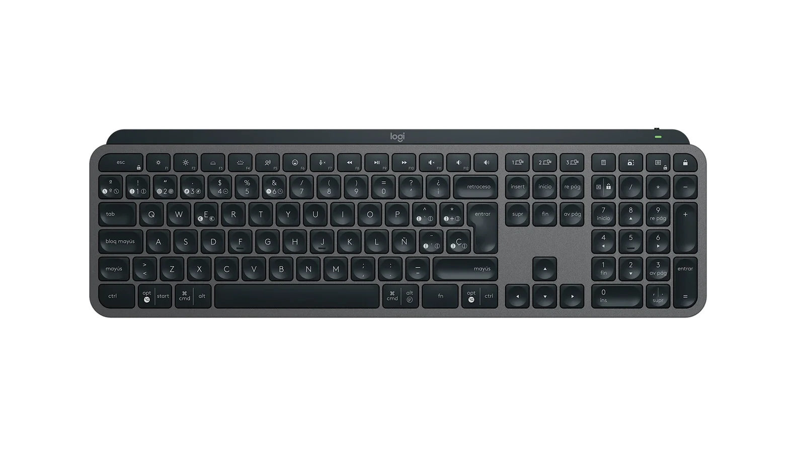 TECLADO LOGITECH WIRELESS MX KEYS MEC GRAPHITE SPANISH