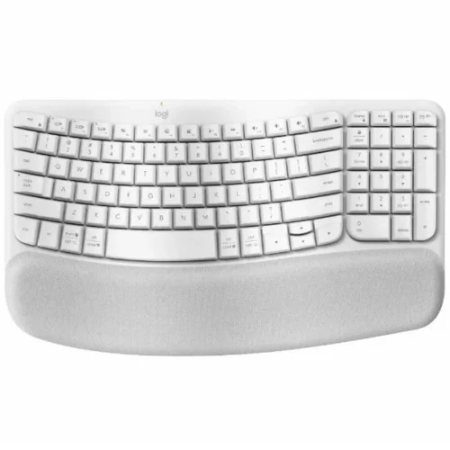 Teclado Logitech Wireless Wave Keys Ergo Blanco