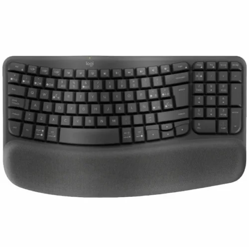 Teclado Logitech Wireless Wave Keys Ergo Negro