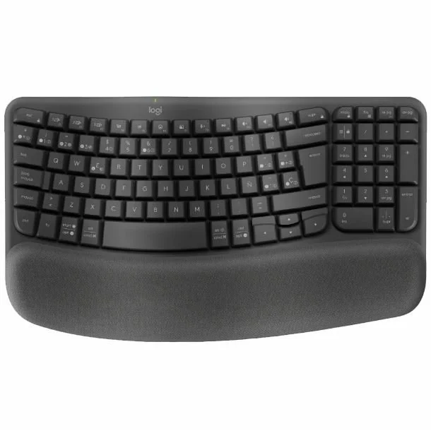 TECLADO LOGITECH WIRELESS WAVE KEYS ERGO NEGRO