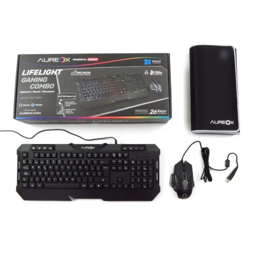 Teclado, Mouse y Pad Aureox Lifelight Gaming GC1000