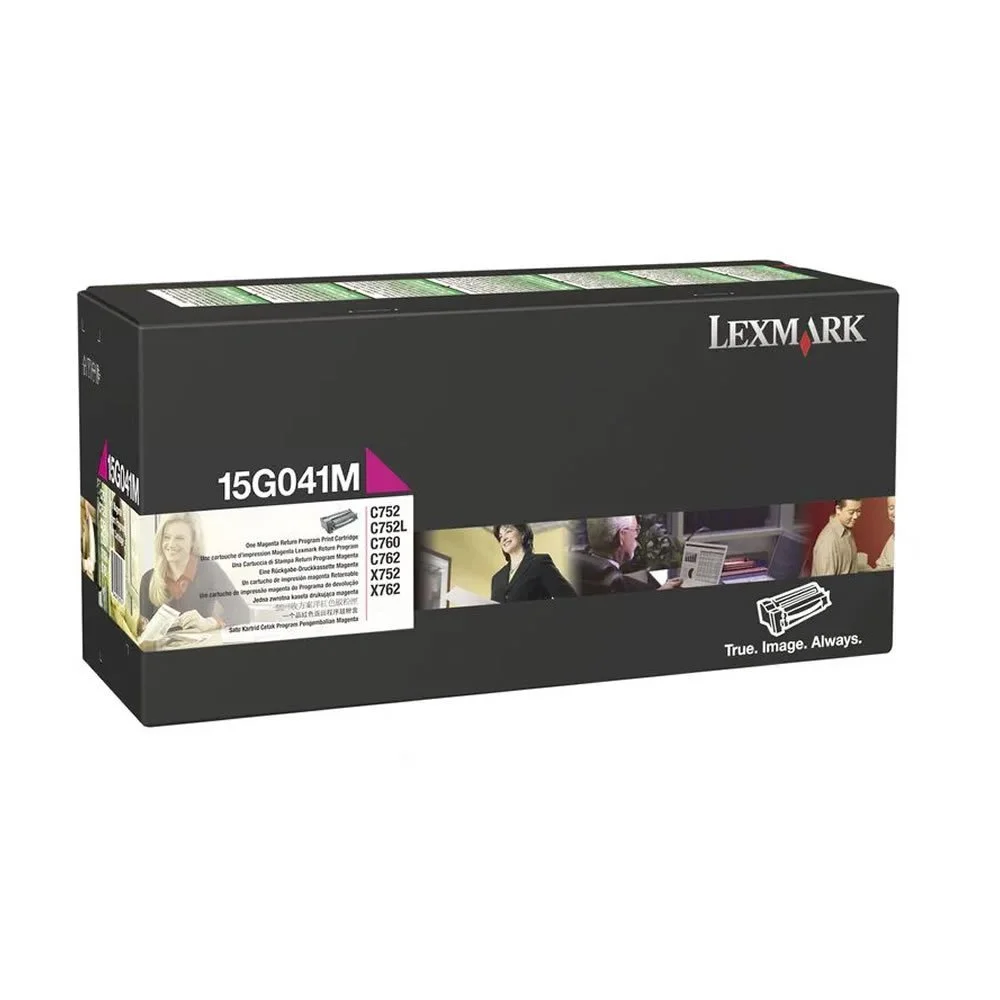Toner Lexmark 15G041M Magenta C752 / C762 / X752 /