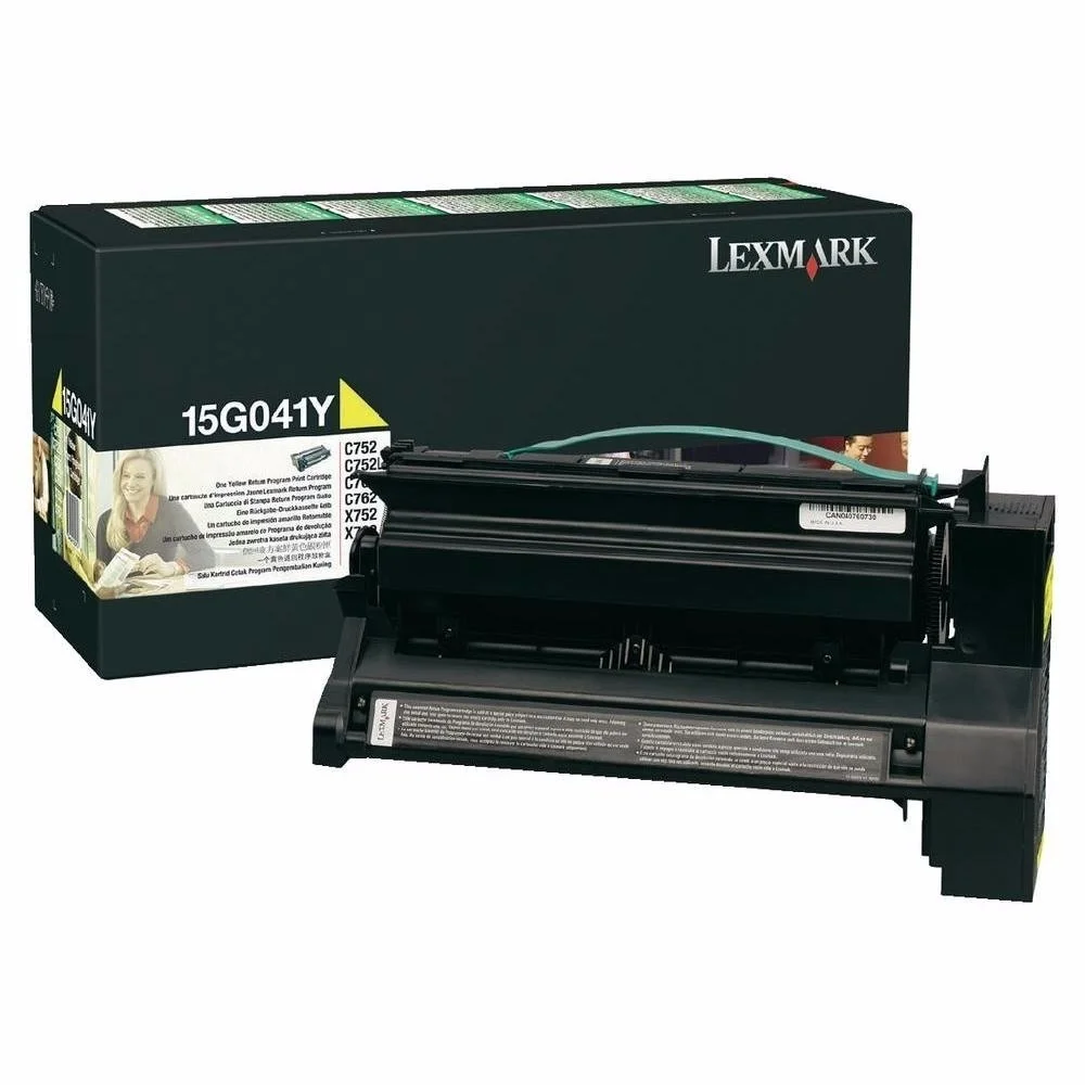 Toner Lexmark 15G041Y Amarillo C752 / C762 / X752