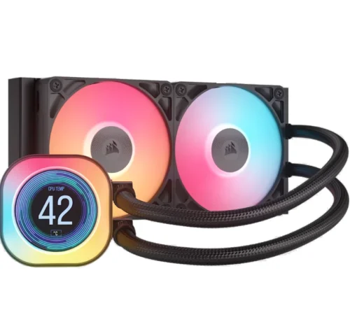 Watercooling Corsair iCUE LINK TITAN 240 RX LCD 2x CPU Cooler 240mm Black