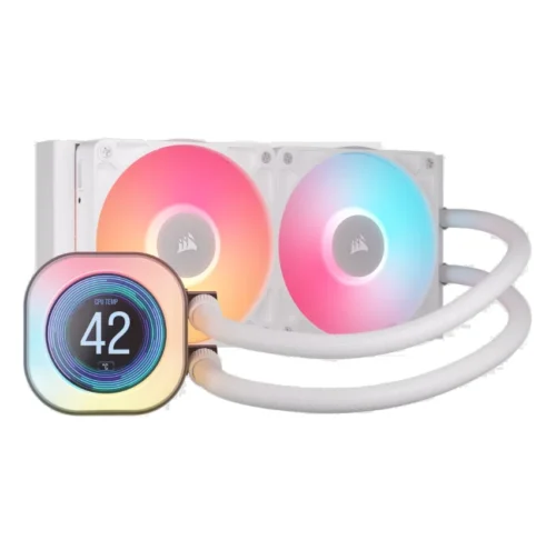 Watercooling Corsair iCUE LINK TITAN 240 RX LCD 2x CPU Cooler 240mm White