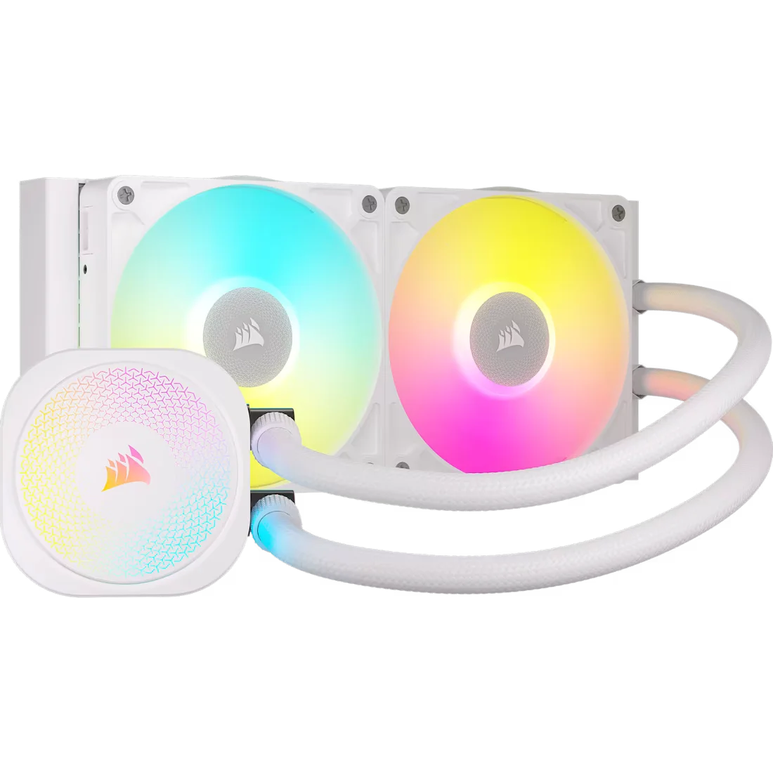 WATERCOOLING CORSAIR ICUE LINK TITAN 240 RX RGB 2X CPU COOLER 240MM WHITE