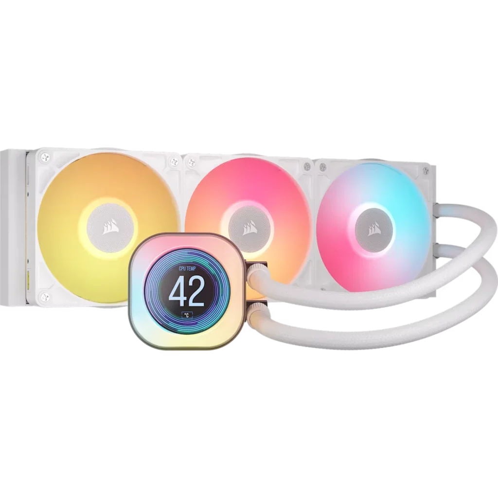 Watercooling Corsair iCUE LINK TITAN 360 RX LCD 3x CPU Cooler 360mm White