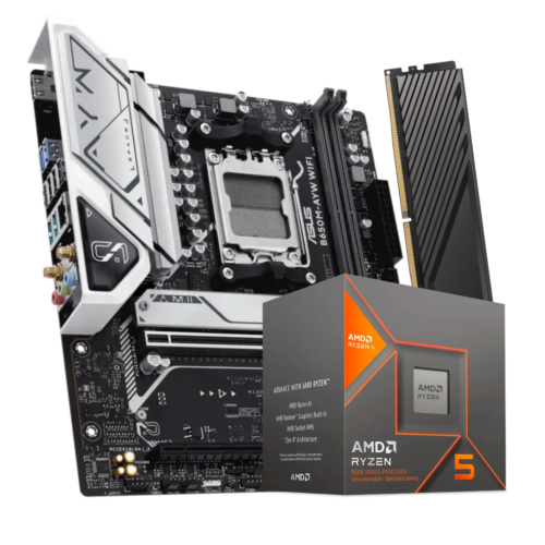Combo AMD Ryzen 5 8500G + B650 + 16GB 4800MHz
