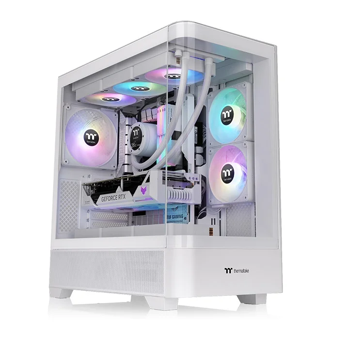 Gabinete Thermaltake View 290 TG White Snow 3 Fan ARGB