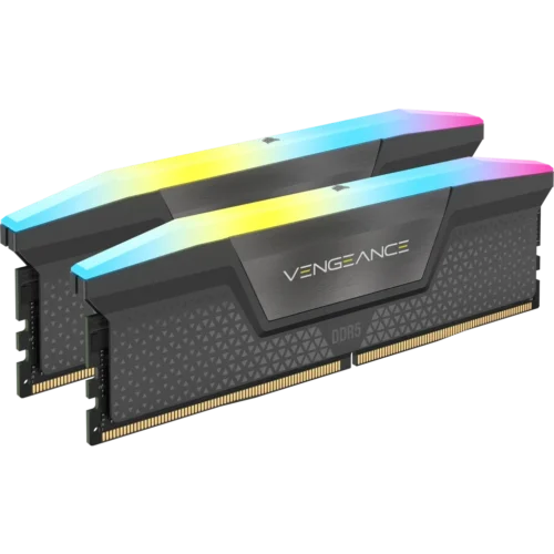 Memoria Corsair DDR5 32GB (2x16GB) 5200MHz Vengeance RGB Black