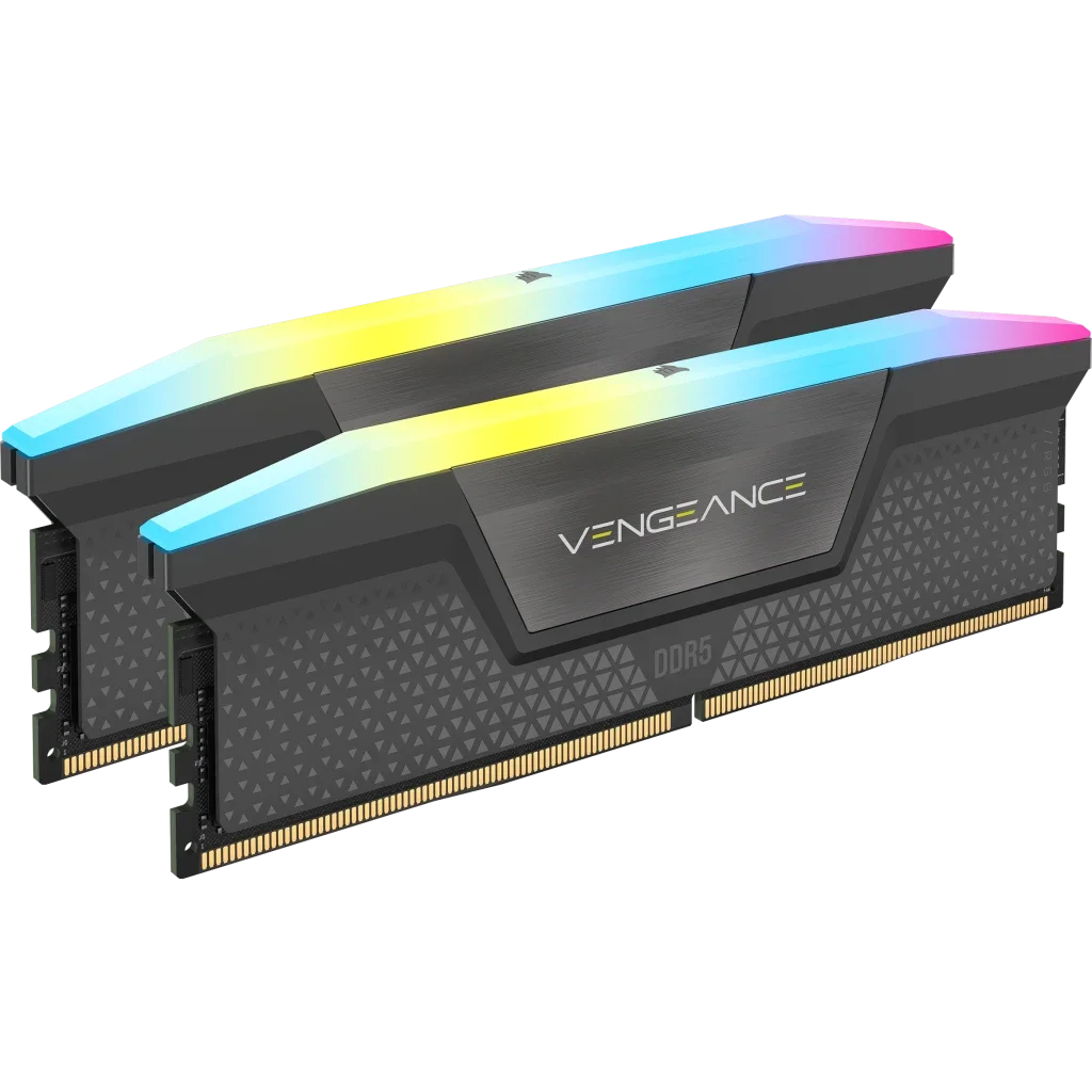 MEMORIA CORSAIR DDR5 32GB (2X16GB) 5200MHZ VENGEANCE RGB BLACK
