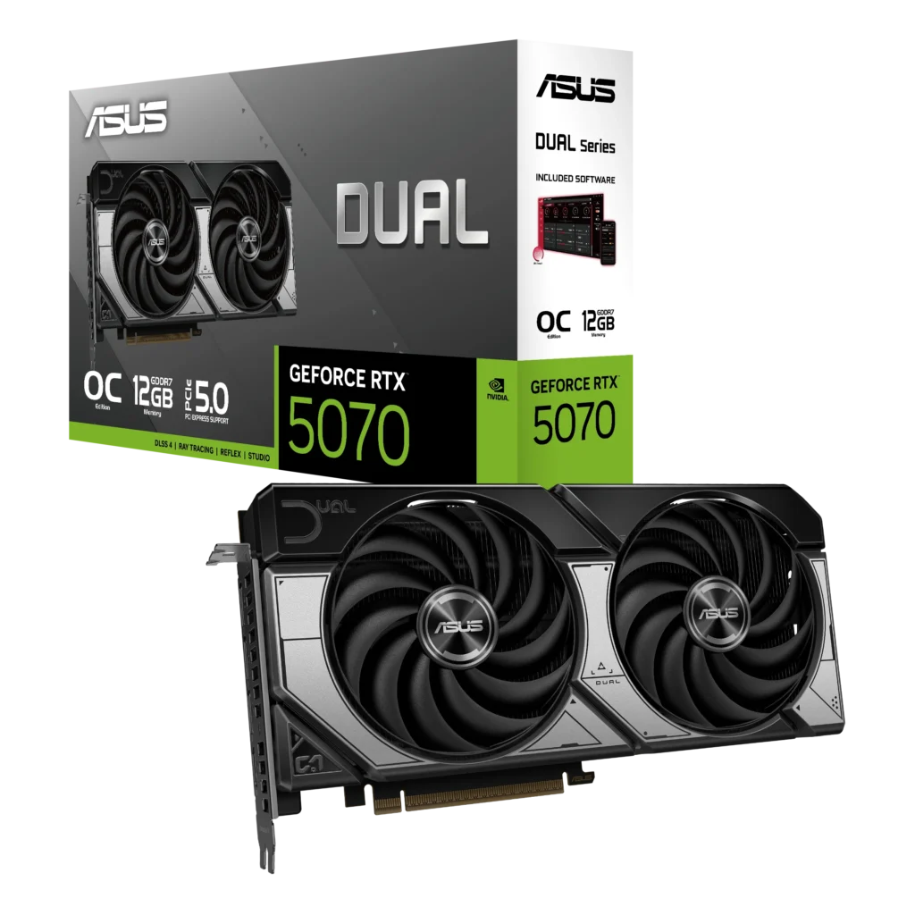 Placa de Video Asus GeForce RTX 5070 12GB GDDR7 Dual OC