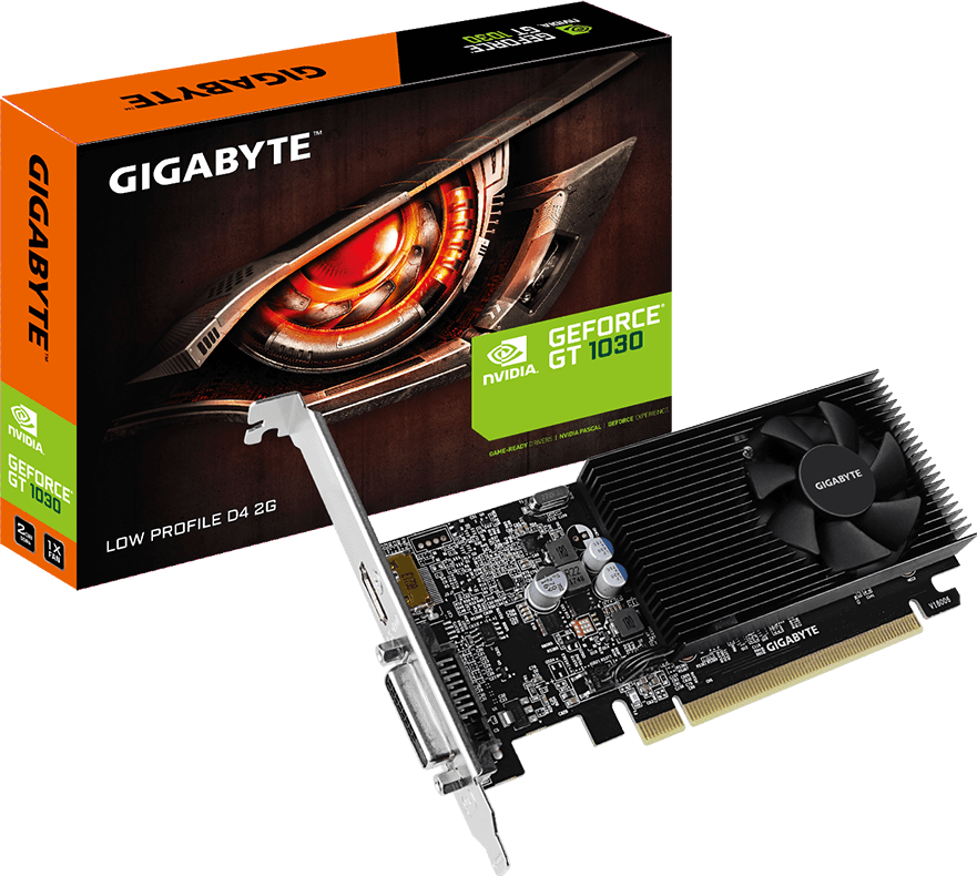 PLACA DE VIDEO GIGABYTE GEFORCE GT 1030 2GB DDR4 LOW PROFILE