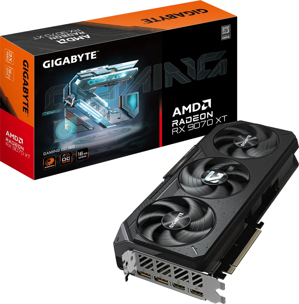 Placa de Video Gigabyte Radeon RX 9070 XT 16GB GDDR6 Gaming