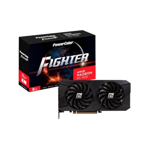 Placa de Video Power Color Radeon RX 7600 8GB GDDR6 Fighter V2