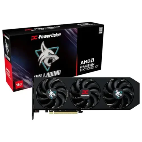 Placa de Video Power Color Radeon RX 9060 XT 16GB GDDR6 Hellhound