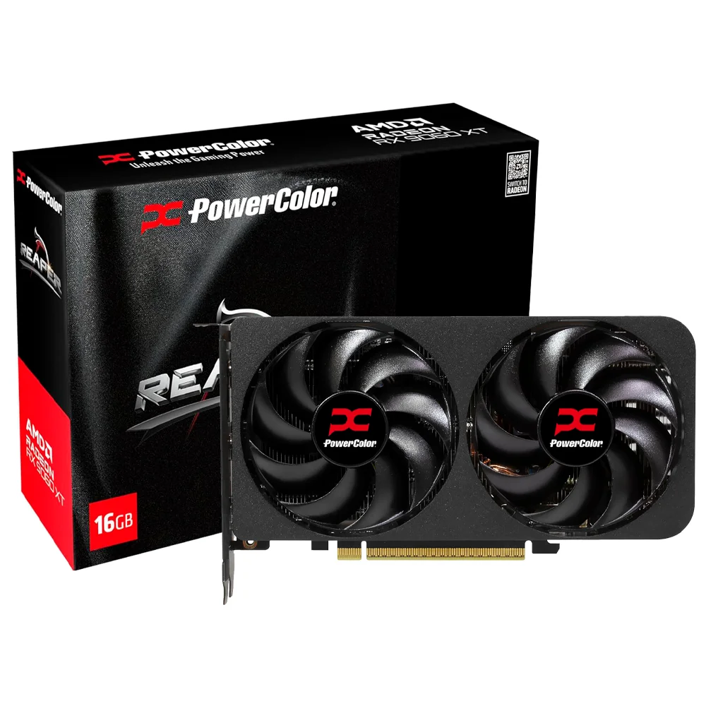 Placa de Video Power Color Radeon RX 9060 XT 16GB GDDR6 Reaper
