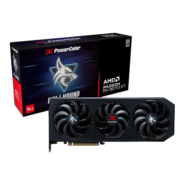 Placa de Video Power Color Radeon RX 9070 XT 16GB GDDR6 Hellhound