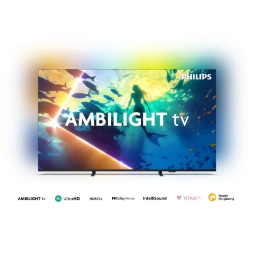 Smart TV 65 Philips 4K Titan OS Ambilight 65PUD8100/77