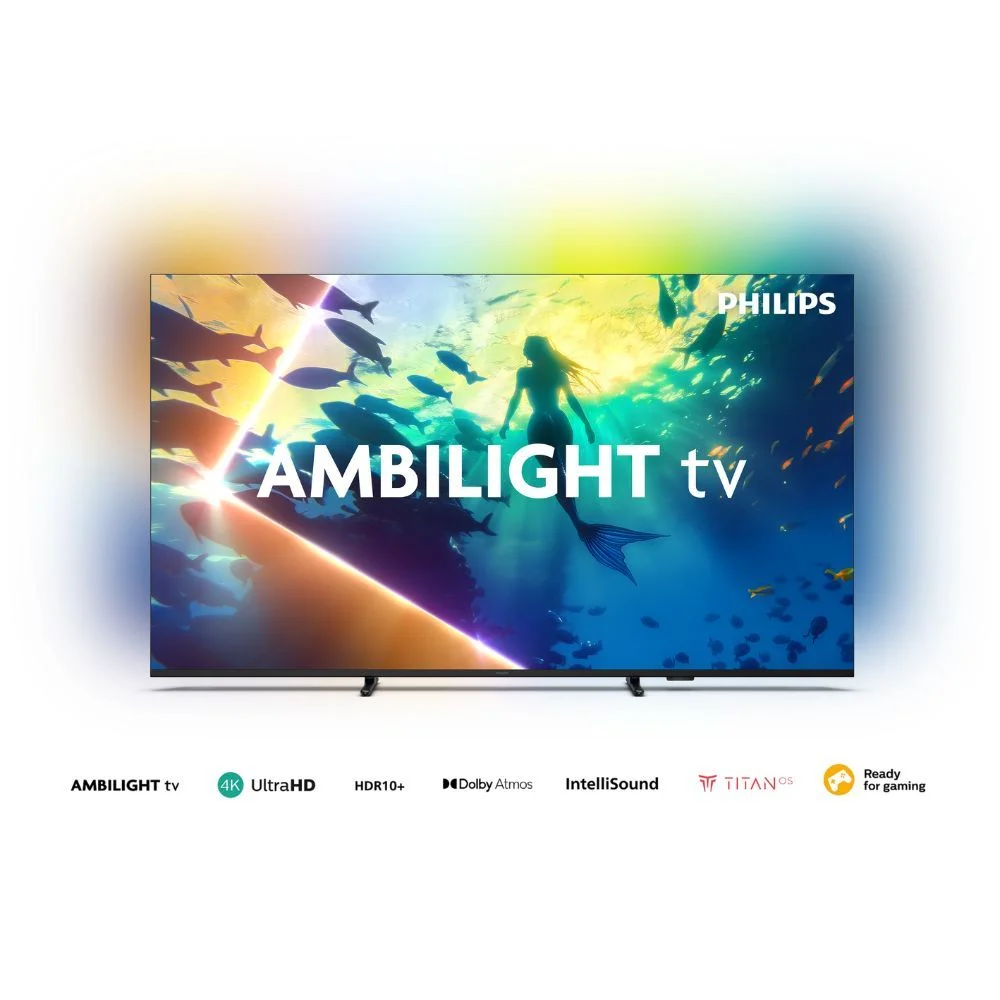Smart TV 65 Philips 4K Titan OS Ambilight 65PUD8100/77