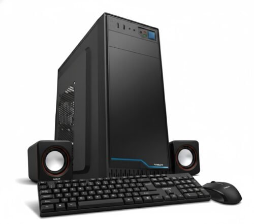 Kit Gabinete Kelyx LC728-20 Fuente 500W Teclado Mouse Parlantes