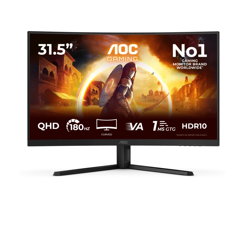 Monitor Gamer AOC 32 180Hz 1ms VA QHD Curvo CQ32G4VE