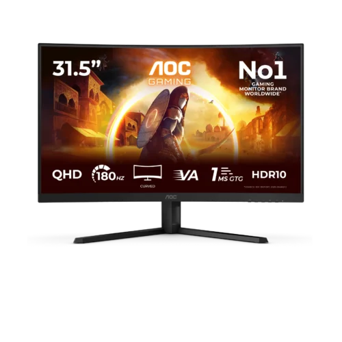 Monitor Gamer AOC 32 180Hz 1ms VA QHD Curvo CQ32G4VE