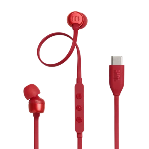 Auricular JBL T310C USB C Rojo