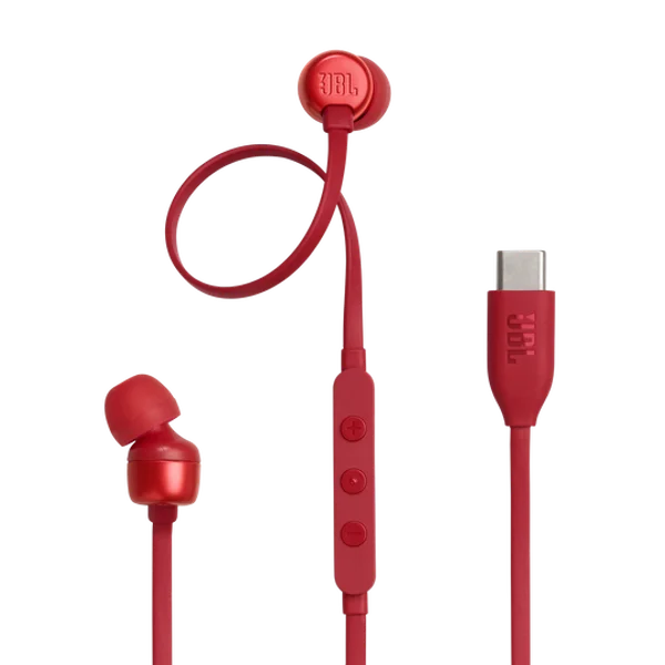 Auricular JBL T310C USB C Rojo