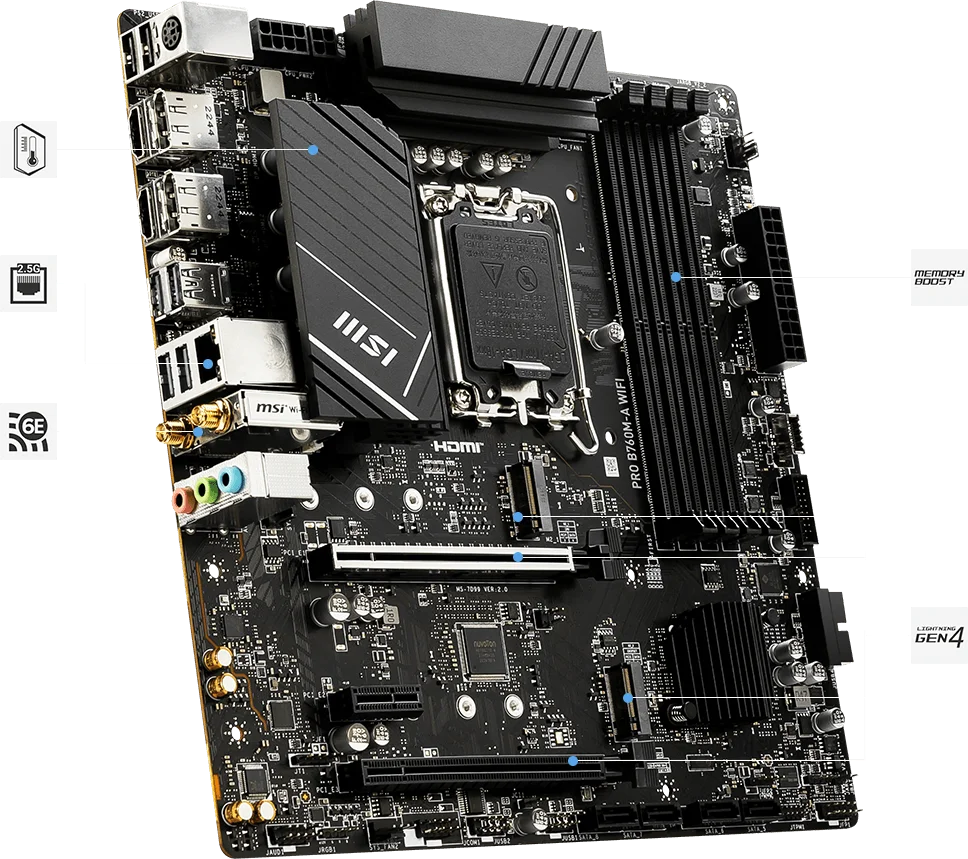 MOTHER MSI B760M-A PRO WIFI DDR5