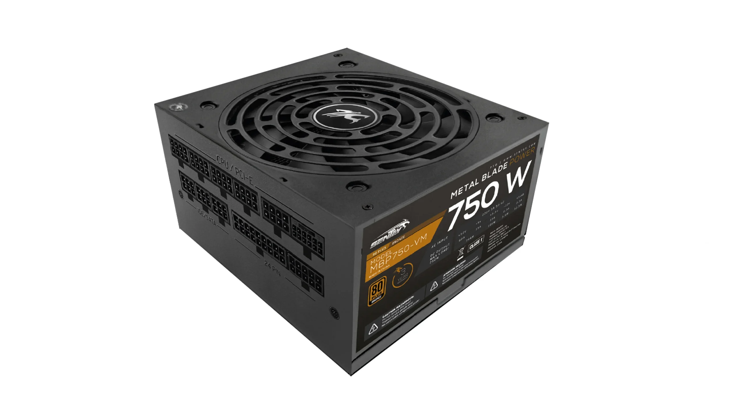 FUENTE SENTEY 750W MBP750-VM 80 PLUS BRONZE FULL MODULAR ATX 3.1 PCIE 5.1