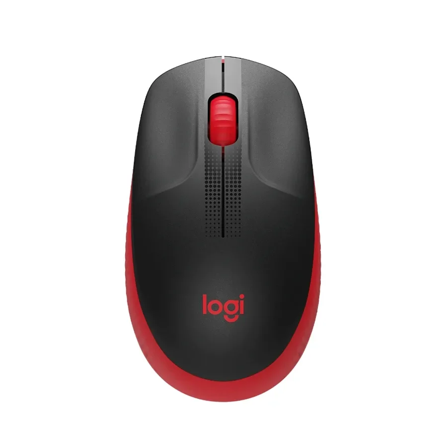 MOUSE LOGITECH M190 WIRELESS BLACK/RED
