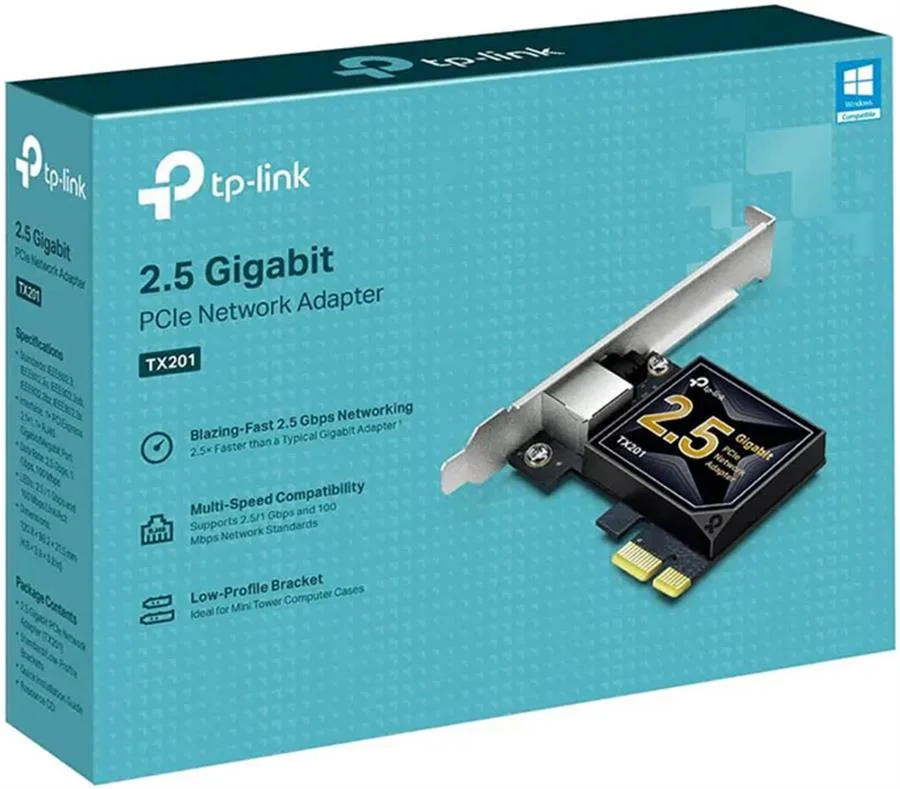 PLACA DE RED TP-LINK TX201 PCI-E 2.5 GIGABIT