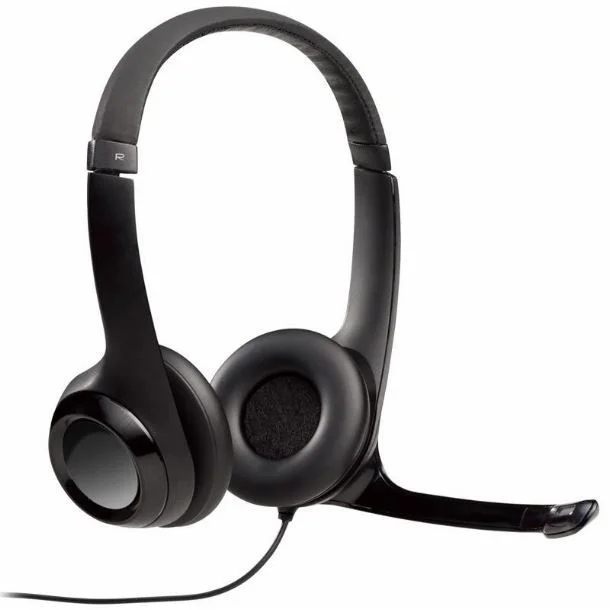 AURICULARES CON MICRÓFONO LOGITECH H390 USB-C NEGRO